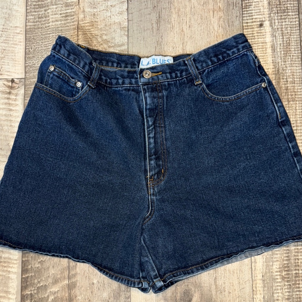 L.A. Blues Deep Indigo Denim Shorts-size 16